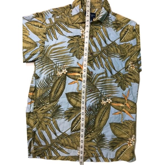Caribbean Joe Shirt Palm tree HAWAIIAN Aloha Mens - Picture 6 of 7